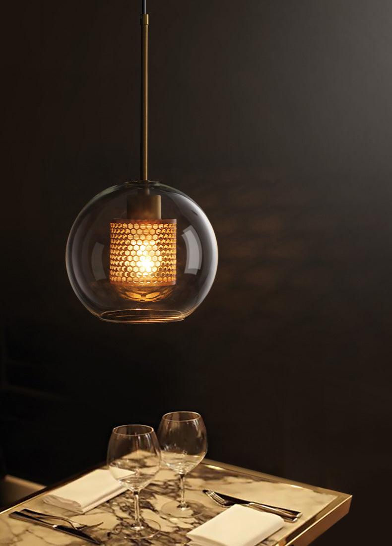 Honeycomb Glass Pendant Light