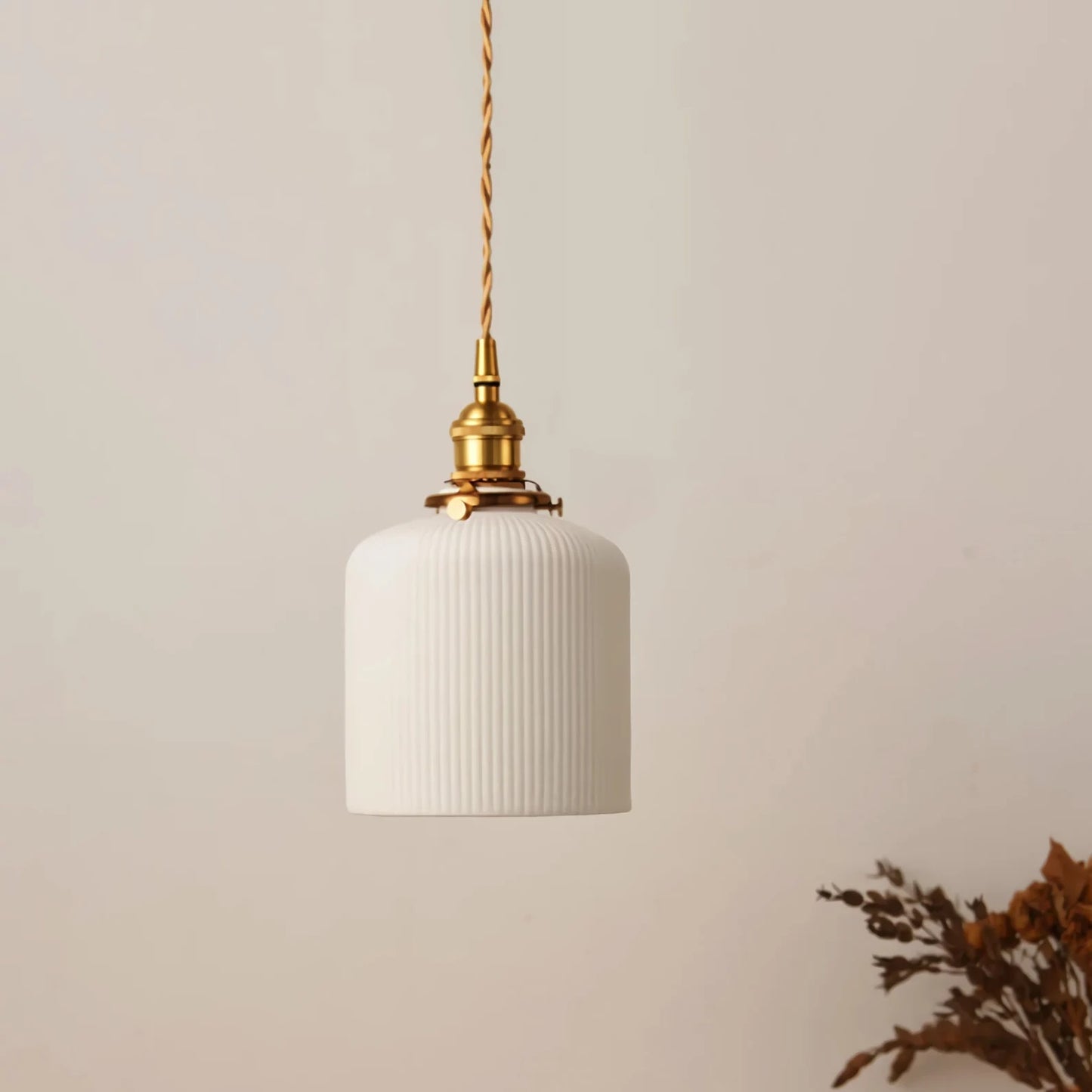 Mid-century Modern Ceramic Pendant Light