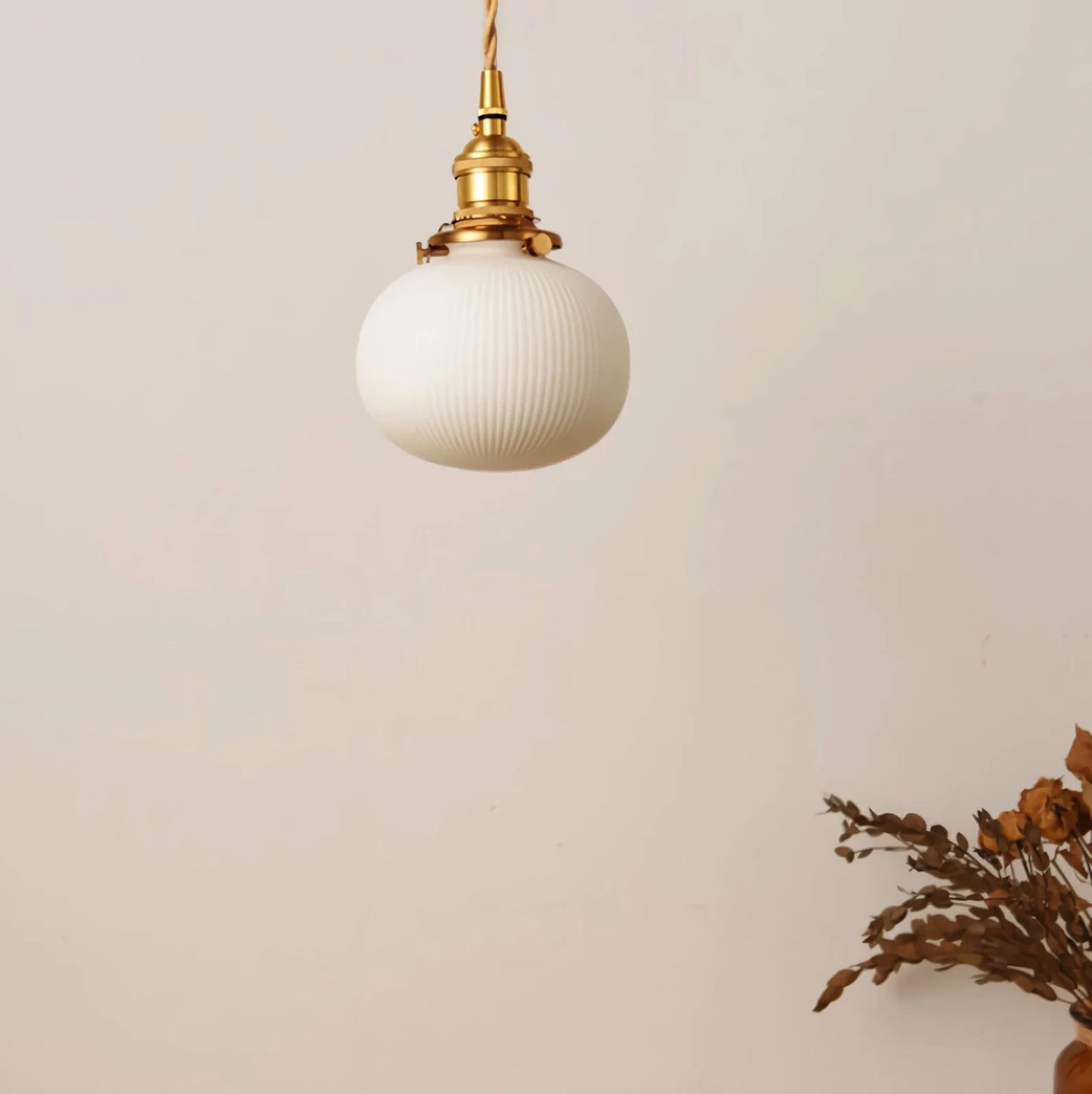 Mid-century Modern Ceramic Pendant Light