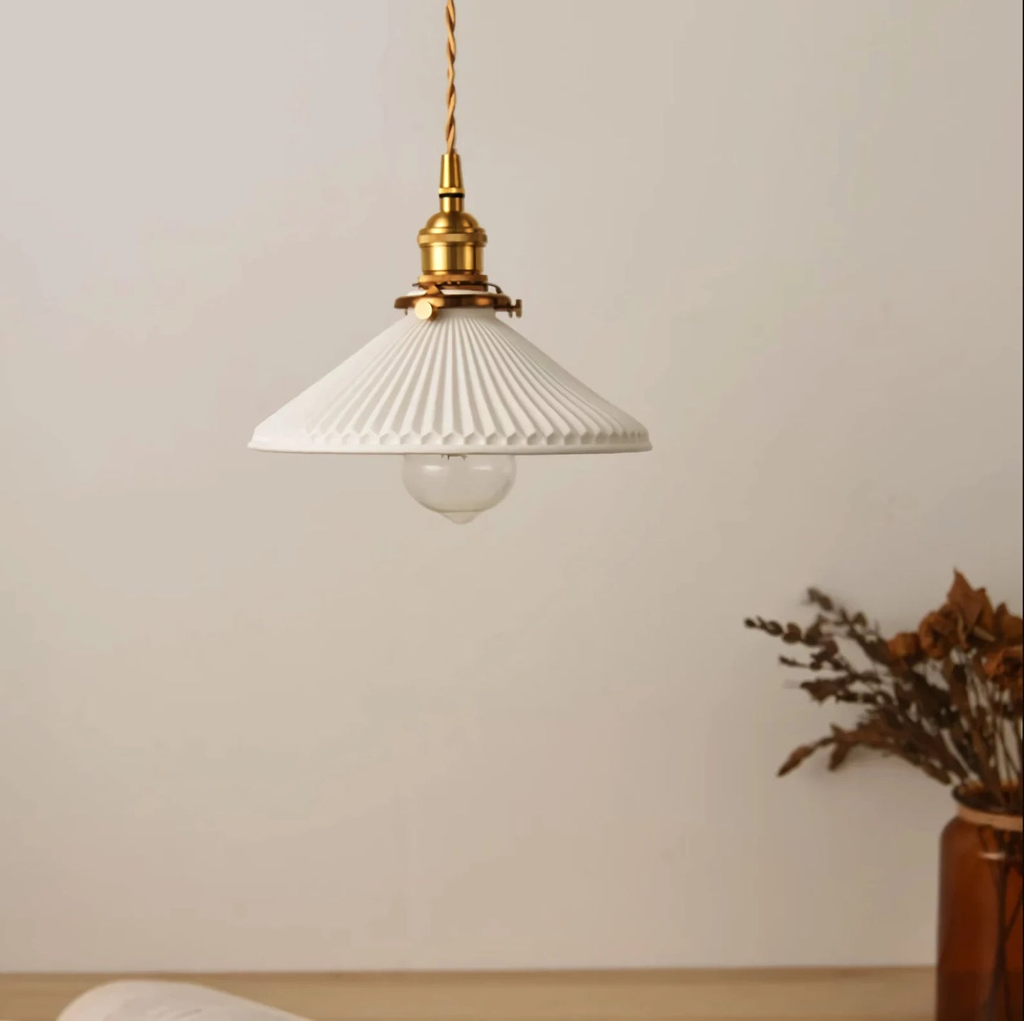 Mid-century Modern Ceramic Pendant Light