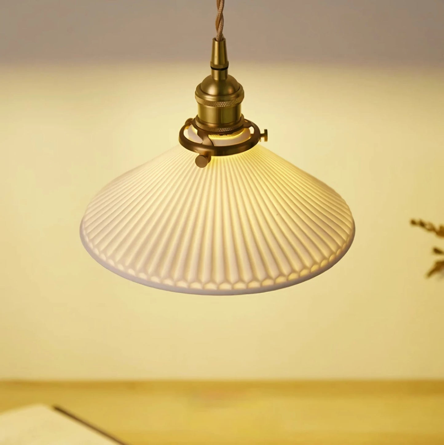 Mid-century Modern Ceramic Pendant Light