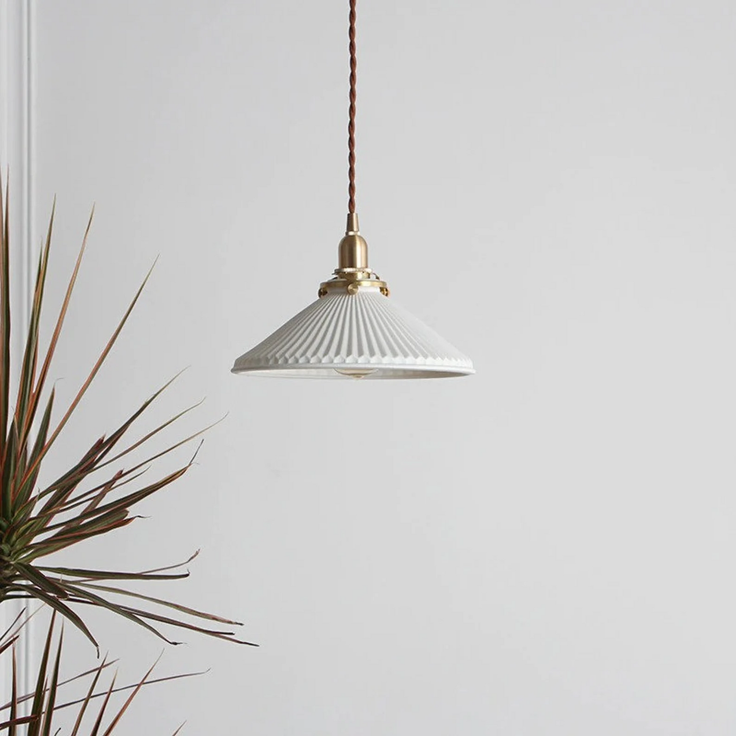 Mid-century Modern Ceramic Pendant Light