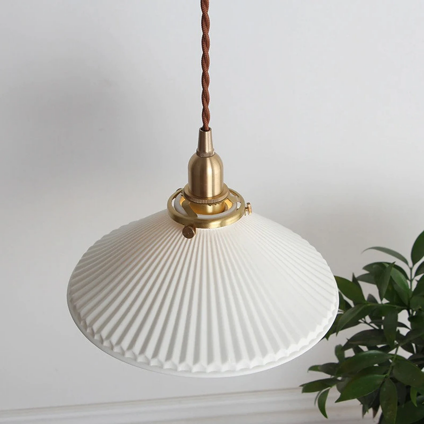 Mid-century Modern Ceramic Pendant Light