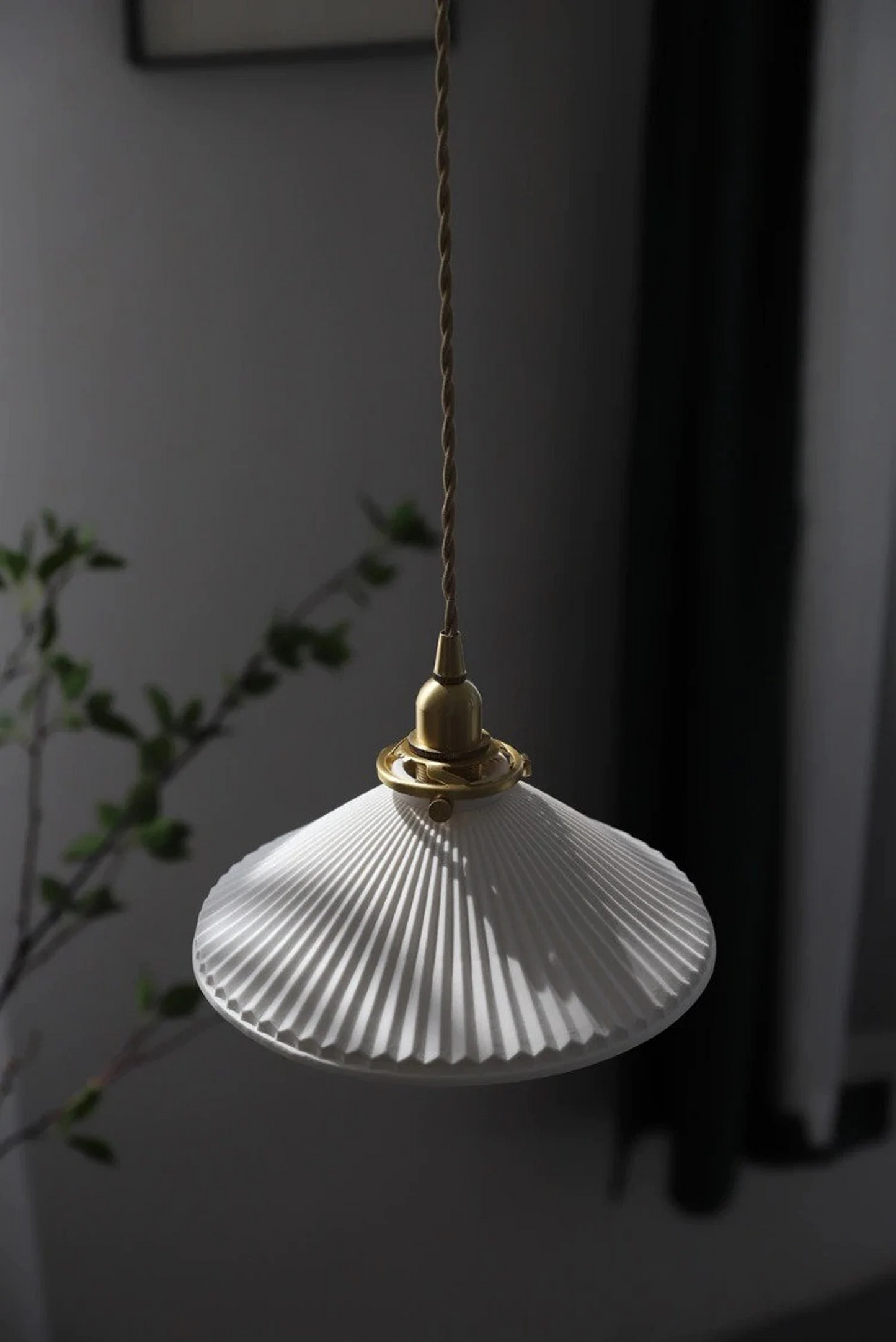 Mid-century Modern Ceramic Pendant Light