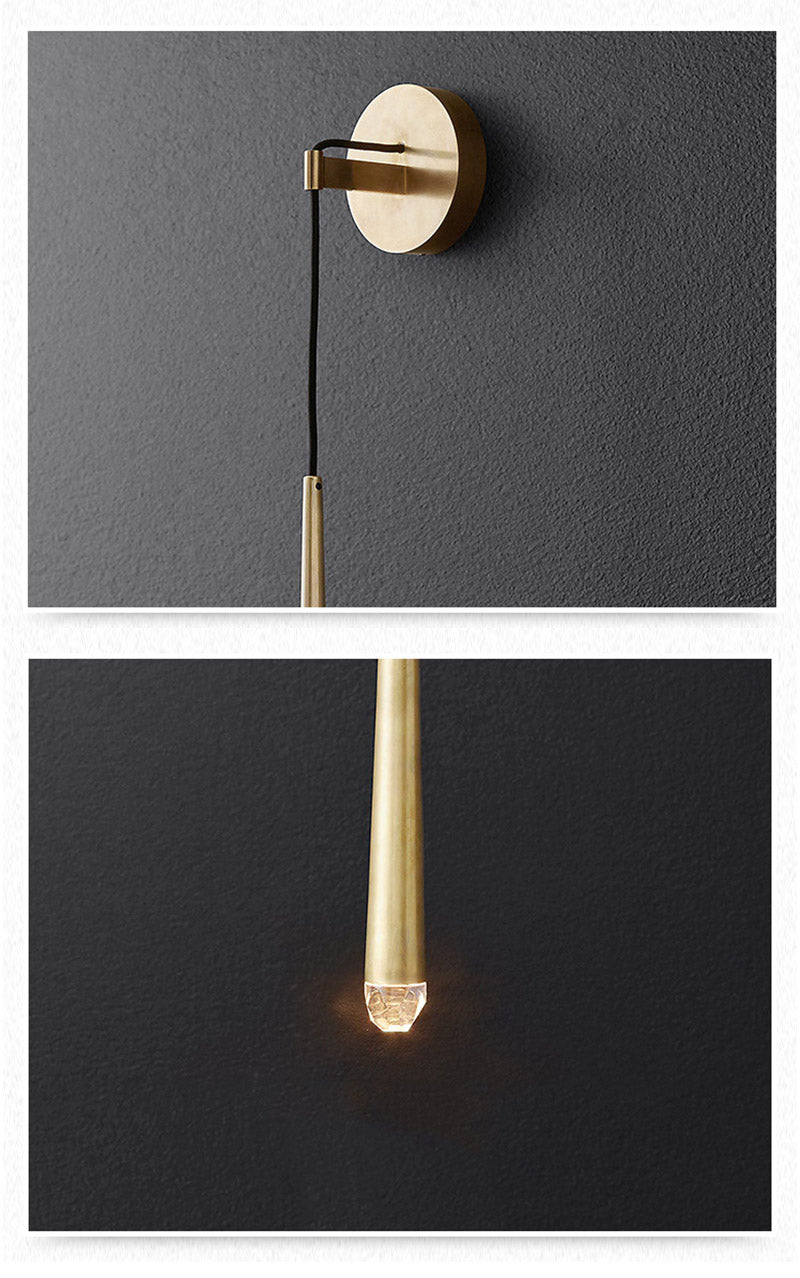 Nordische minimalistische Wassertropfen-Wandlampe