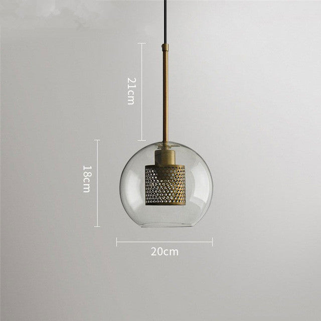 Honeycomb Glass Pendant Light