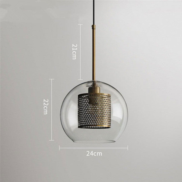 Honeycomb Glass Pendant Light