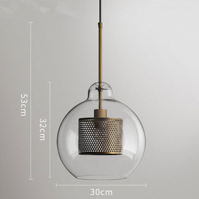 Honeycomb Glass Pendant Light