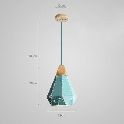 Modern Macaron Diamonds Pendant Light