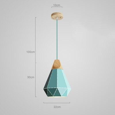 Modern Macaron Diamonds Pendant Light