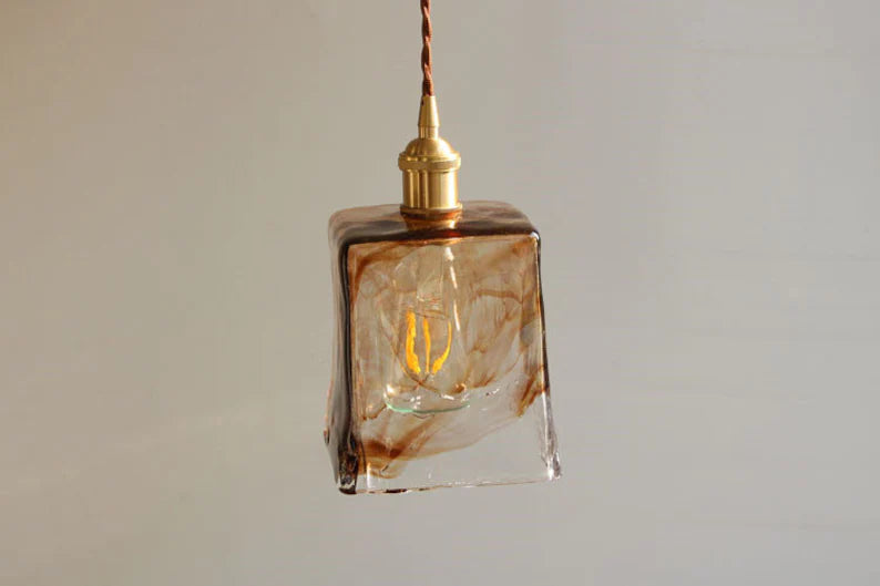 Classic Starfire Glass Table Pendant Light