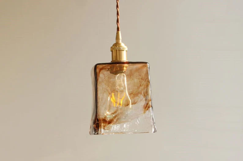 Classic Starfire Glass Table Pendant Light