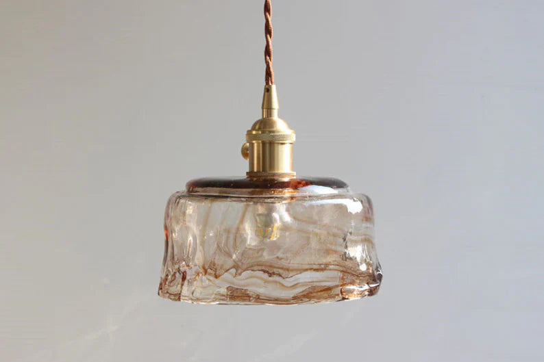 Classic Starfire Glass Table Pendant Light