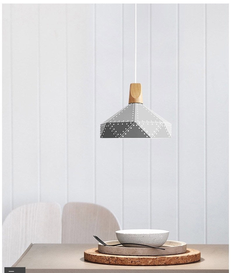 Modern Macaron Diamonds Pendant Light