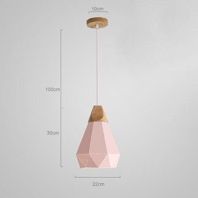 Modern Macaron Diamonds Pendant Light