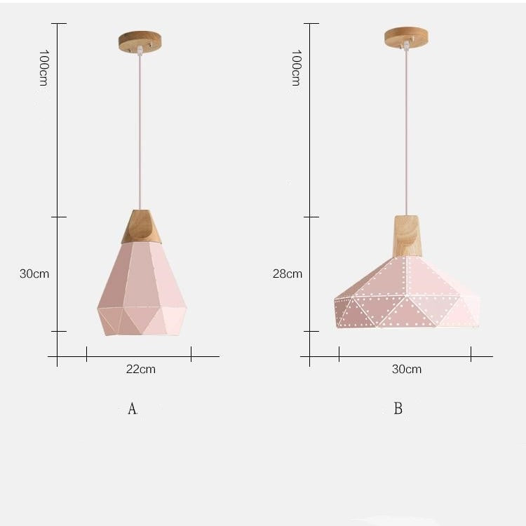 Modern Macaron Diamonds Pendant Light