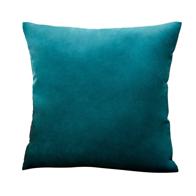 Blue Velvet Throw Pillow