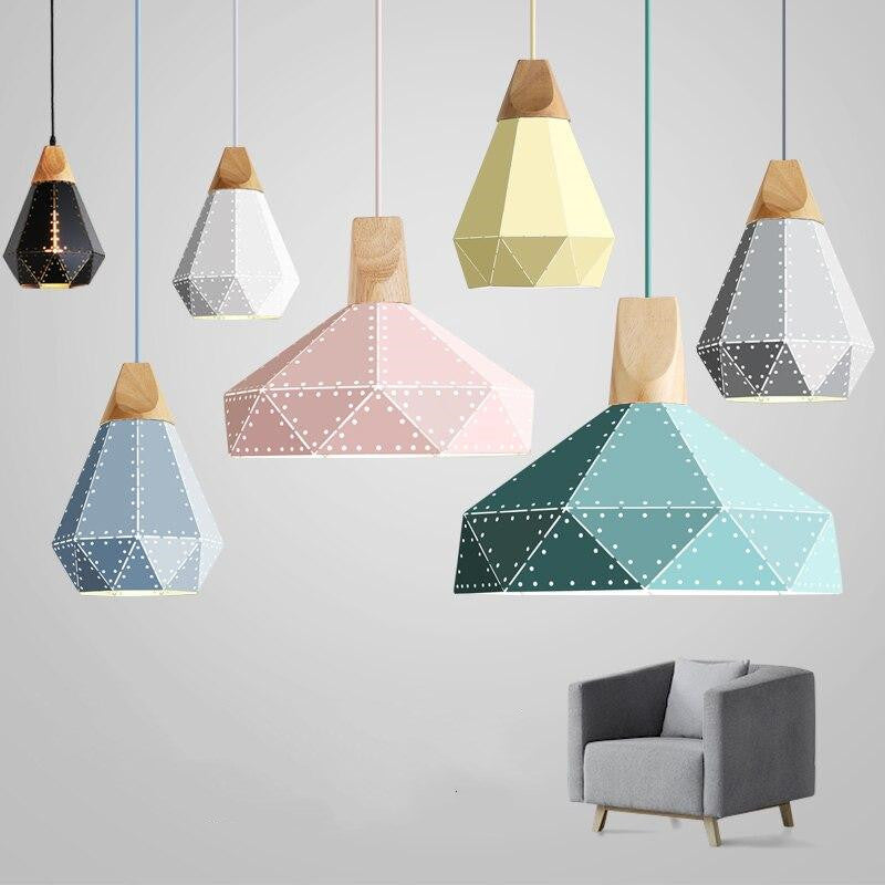 Modern Macaron Diamonds Pendant Light