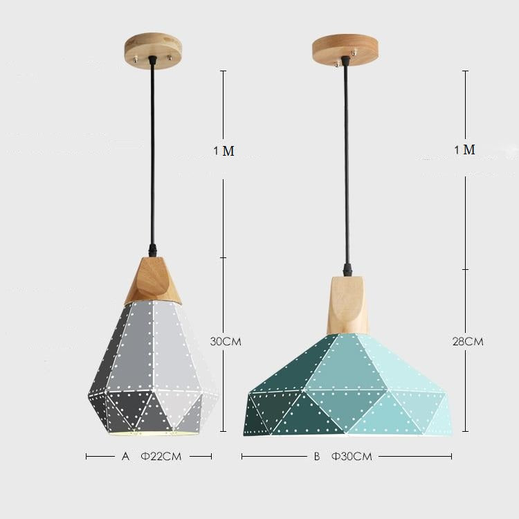 Modern Macaron Diamonds Pendant Light