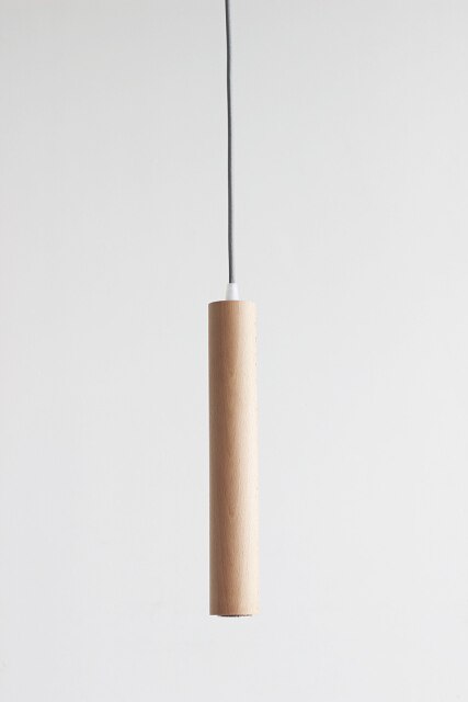 Nordic Black Walnut Wood Pendant Light