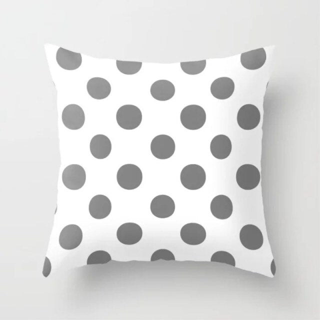 Grayscale Triangle Throw Pillow Case