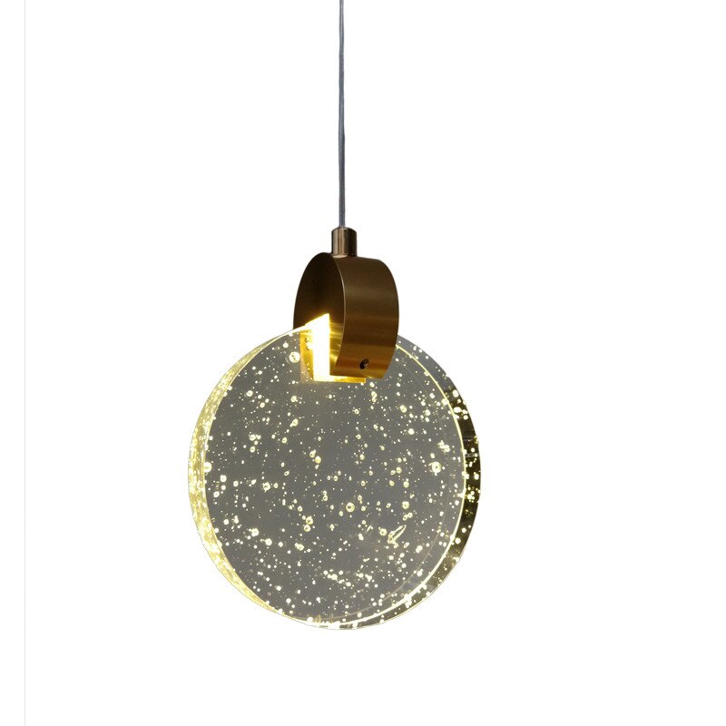 Nordic Seeded Glass LED Pendant Light