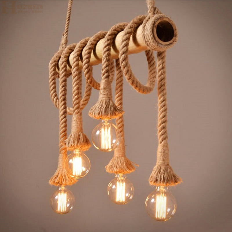 Loft Vintage Rope Pendant Lights