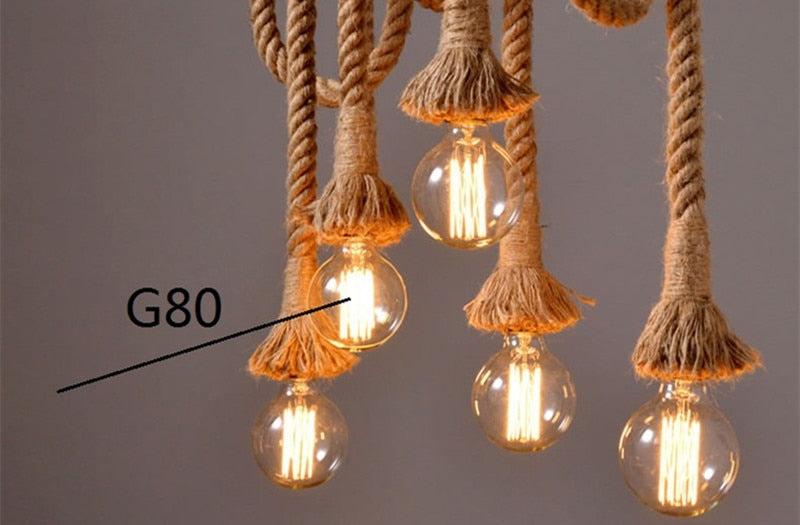 Loft Vintage Rope Pendant Lights