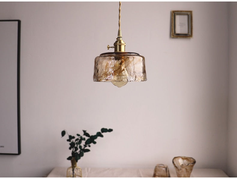 Classic Starfire Glass Table Pendant Light