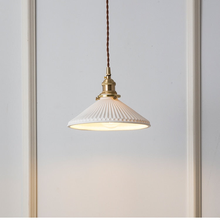 Mid-century Modern Ceramic Pendant Light