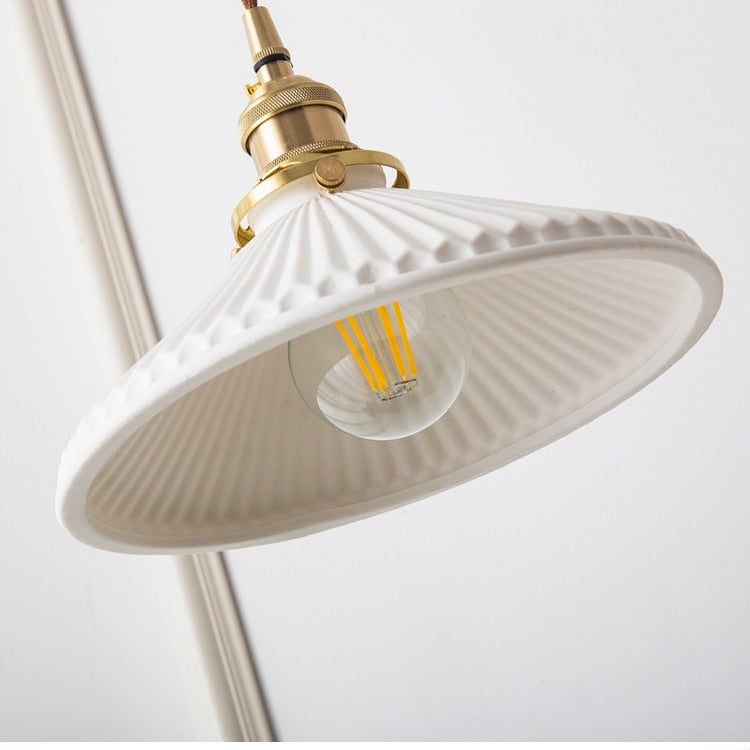 Mid-century Modern Ceramic Pendant Light