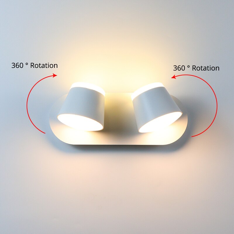 3 Heads Rotatable Spotlight Wall Light