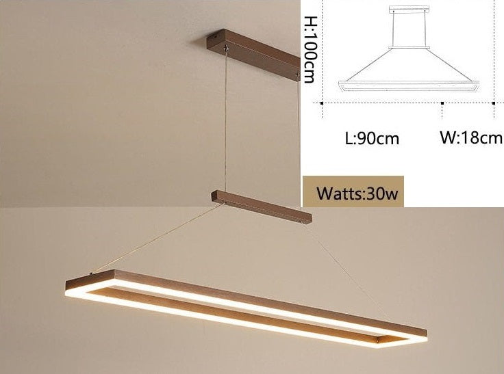 Rectangle Linear LED Chandelier