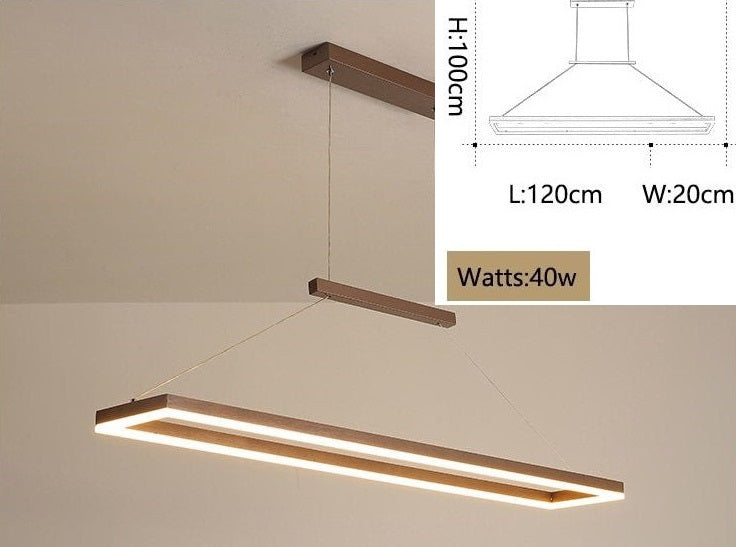 Rectangle Linear LED Chandelier