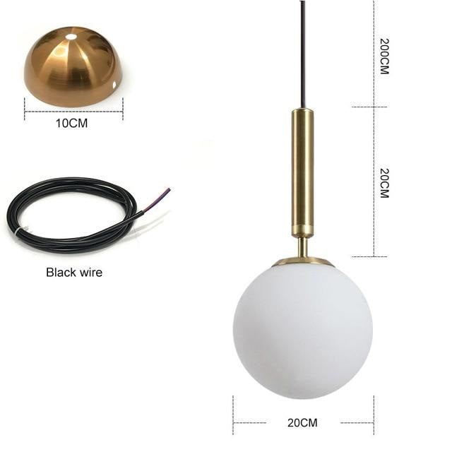 Moderne Globe Pendelleuchte