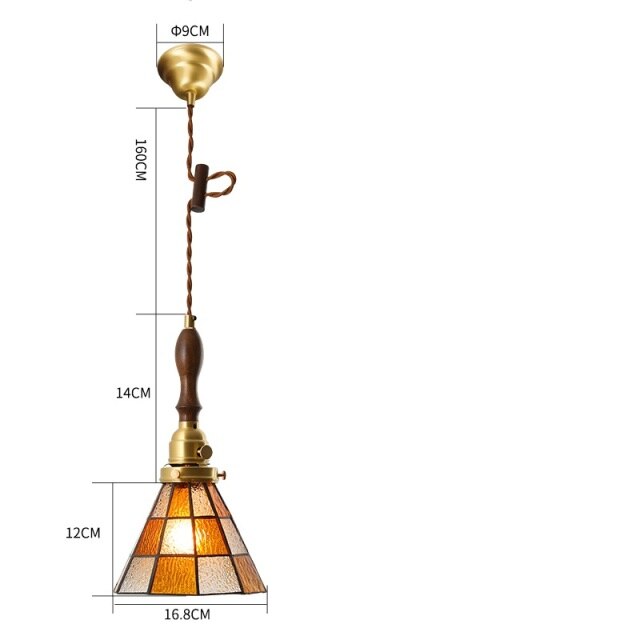 Retro Bohemian Brass Pendant Light