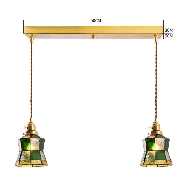 Retro Bohemian Brass Pendant Light