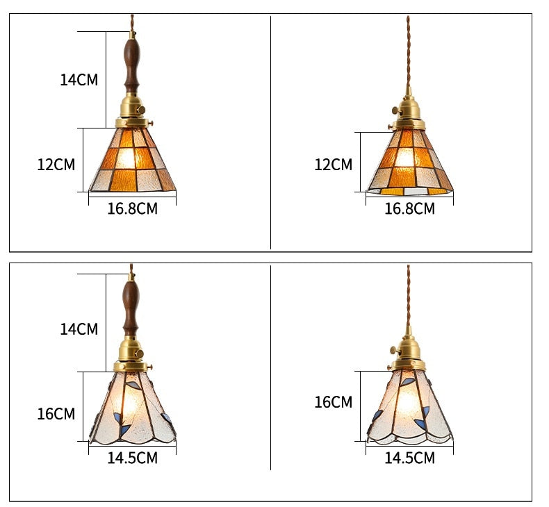 Retro Bohemian Brass Pendant Light