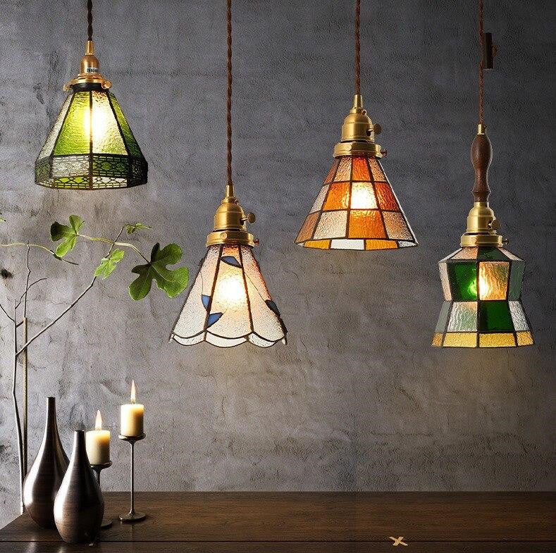 Retro Bohemian Brass Pendant Light