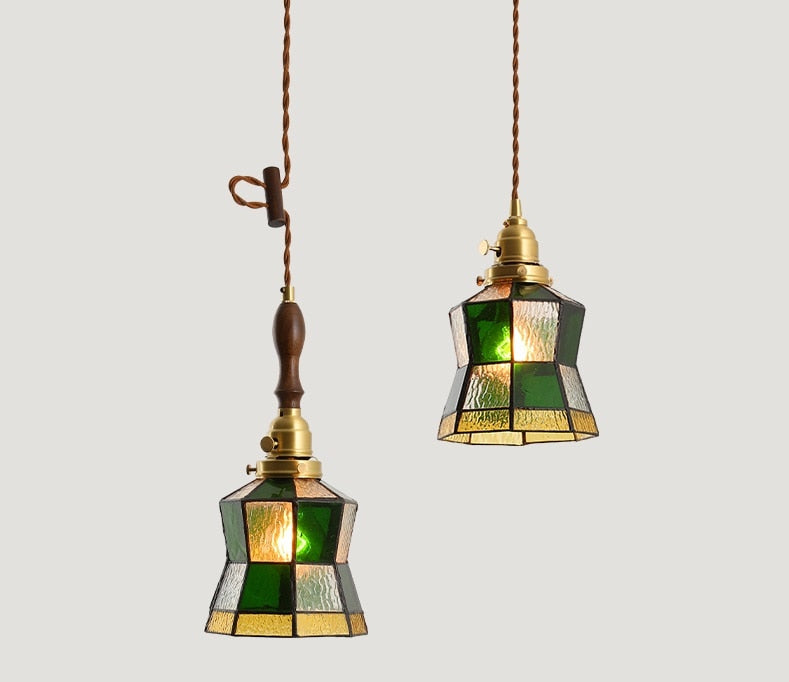 Retro Bohemian Brass Pendant Light