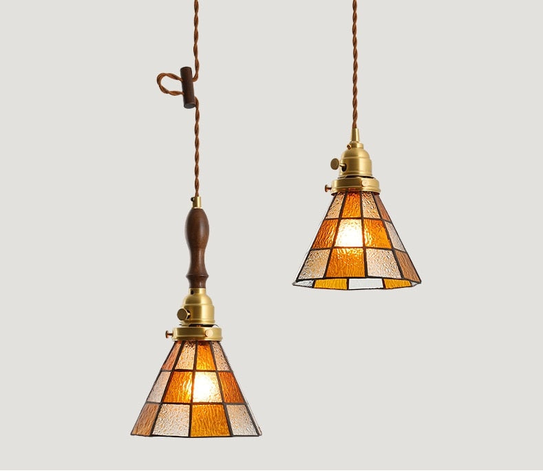 Retro Bohemian Brass Pendant Light