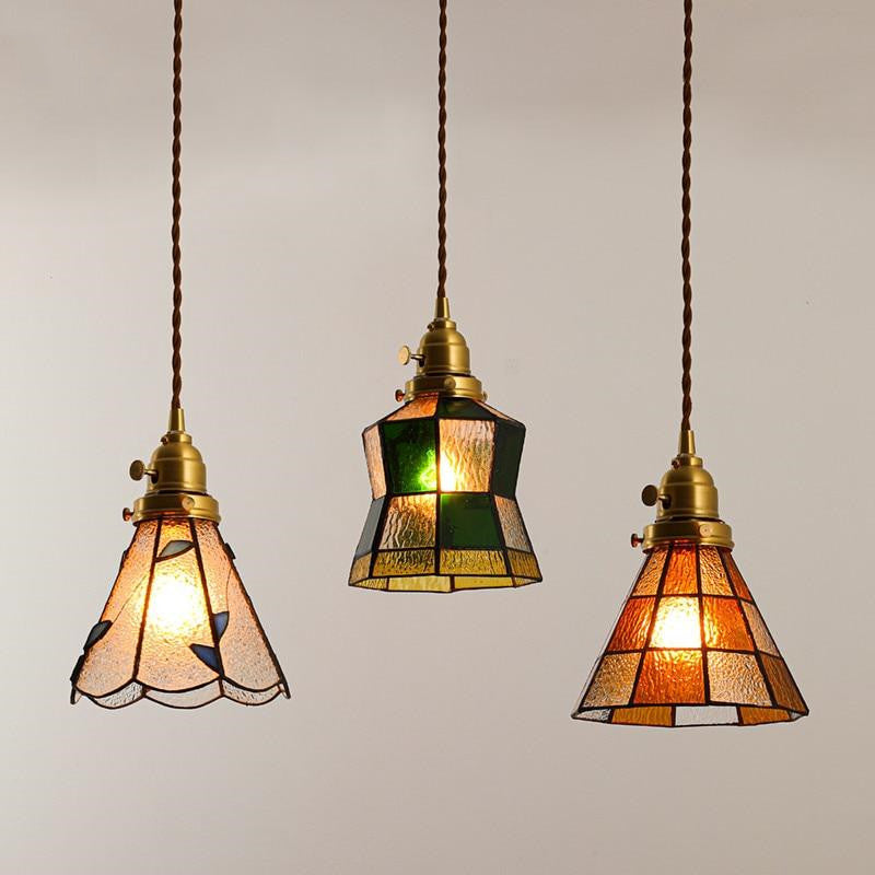 Retro Bohemian Brass Pendant Light