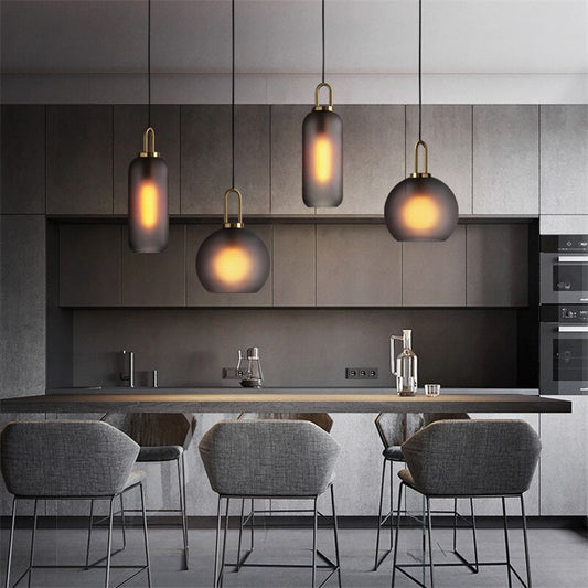 Luxury Penthouse Frosted Glass Pendant Light