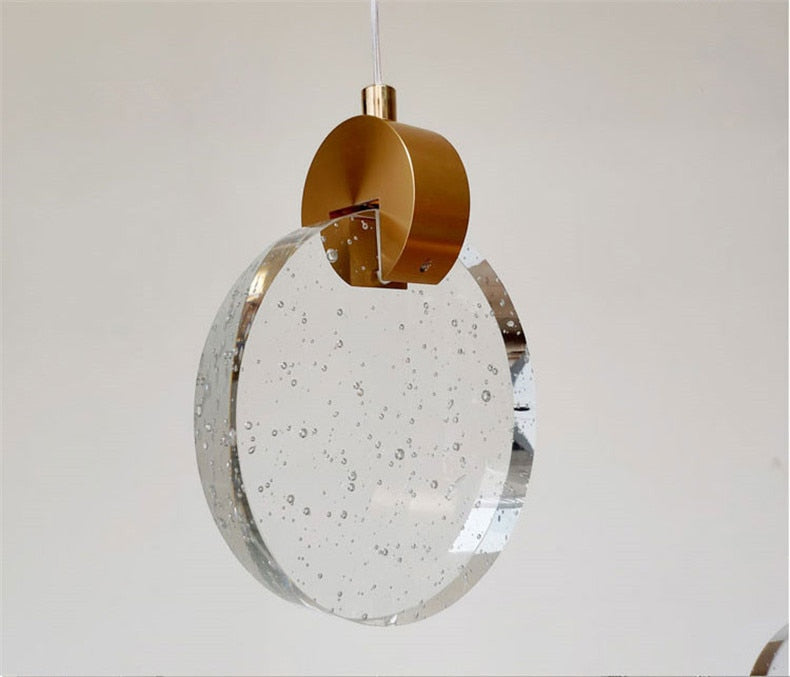 Nordic Seeded Glass LED Pendant Light