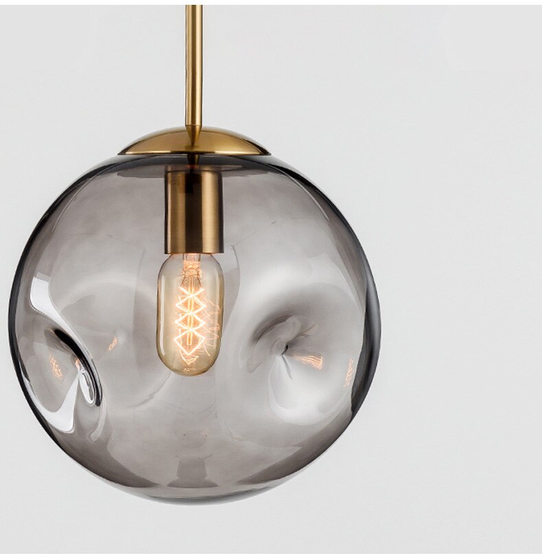 Dimpled Glass Pendant Light