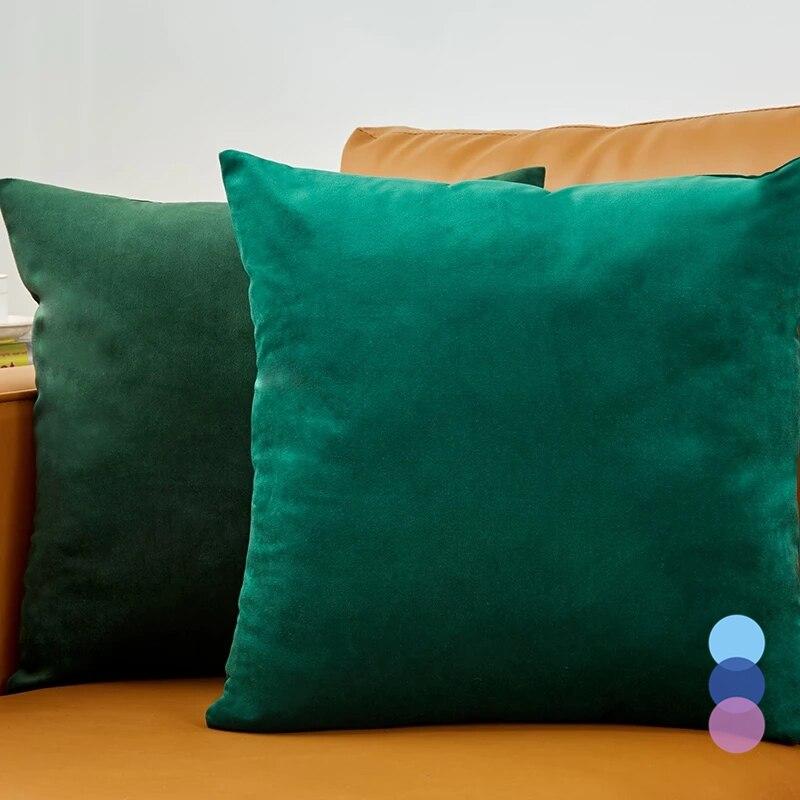 Blue Velvet Throw Pillow