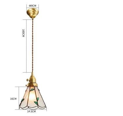 Lámpara colgante de latón estilo bohemio retro