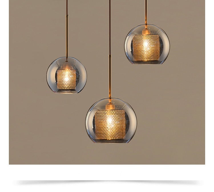 Honeycomb Glass Pendant Light