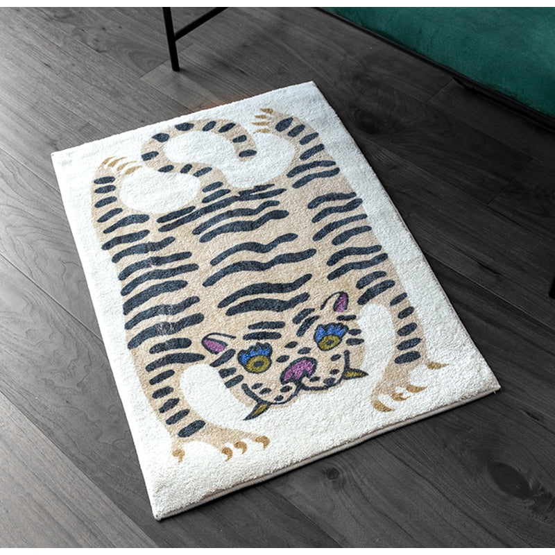 Chic Tibetan Tiger Rug, Non-Slip