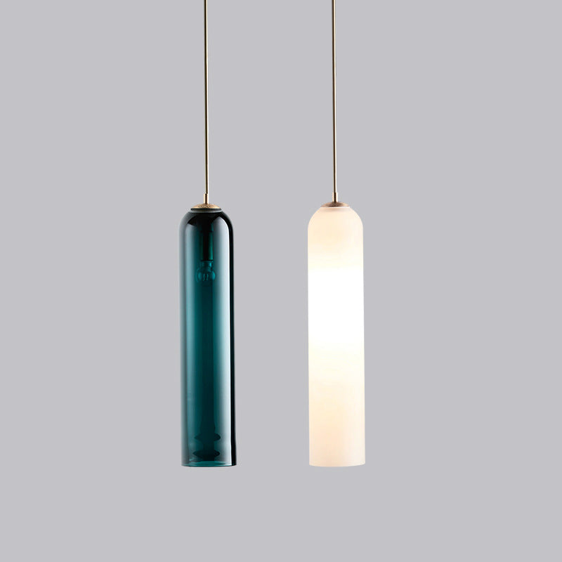 Modern Cylinder Glass Light Fixture